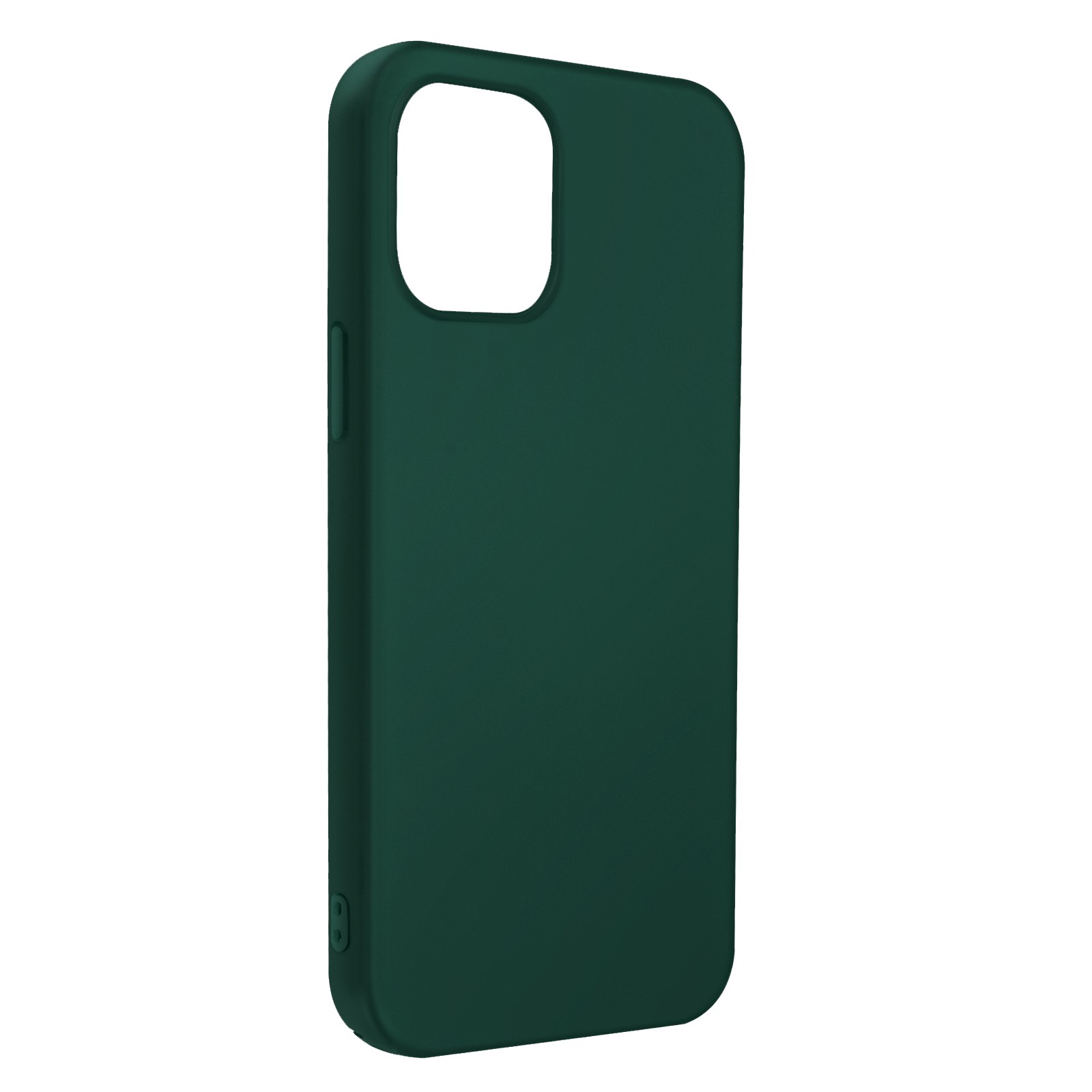 Coque en silicone semi-rigide pour iPhone 13, finition Soft Touch Vert
