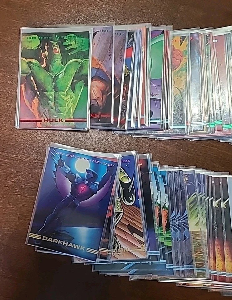 1993 MARVEL MASTERPIECES 136 CARD LOT SOME DUPLICATES - Image 2 of 4