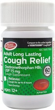 Cough Relief Softgels, Dextromethorphan HBr 15mg, up to 8-Hour Long-Lasting,...