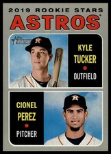 2019 Topps Heritage #227 Astros 2019 Rookie Stars (Kyle Tucker / Cionel Perez)