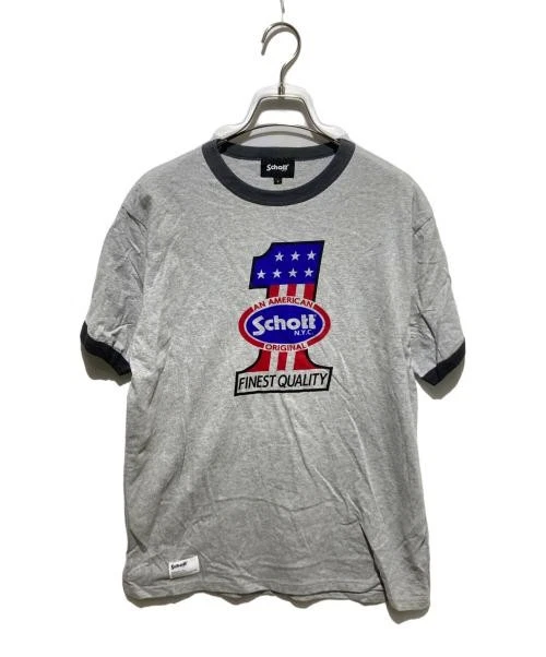 Schott NYC Tspklogo T-Shirt Bianco 3XL Uomo – Pacco Da 2 Magliette Logo