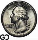 1953-S Washington Quarter, Frosty Choice BU++