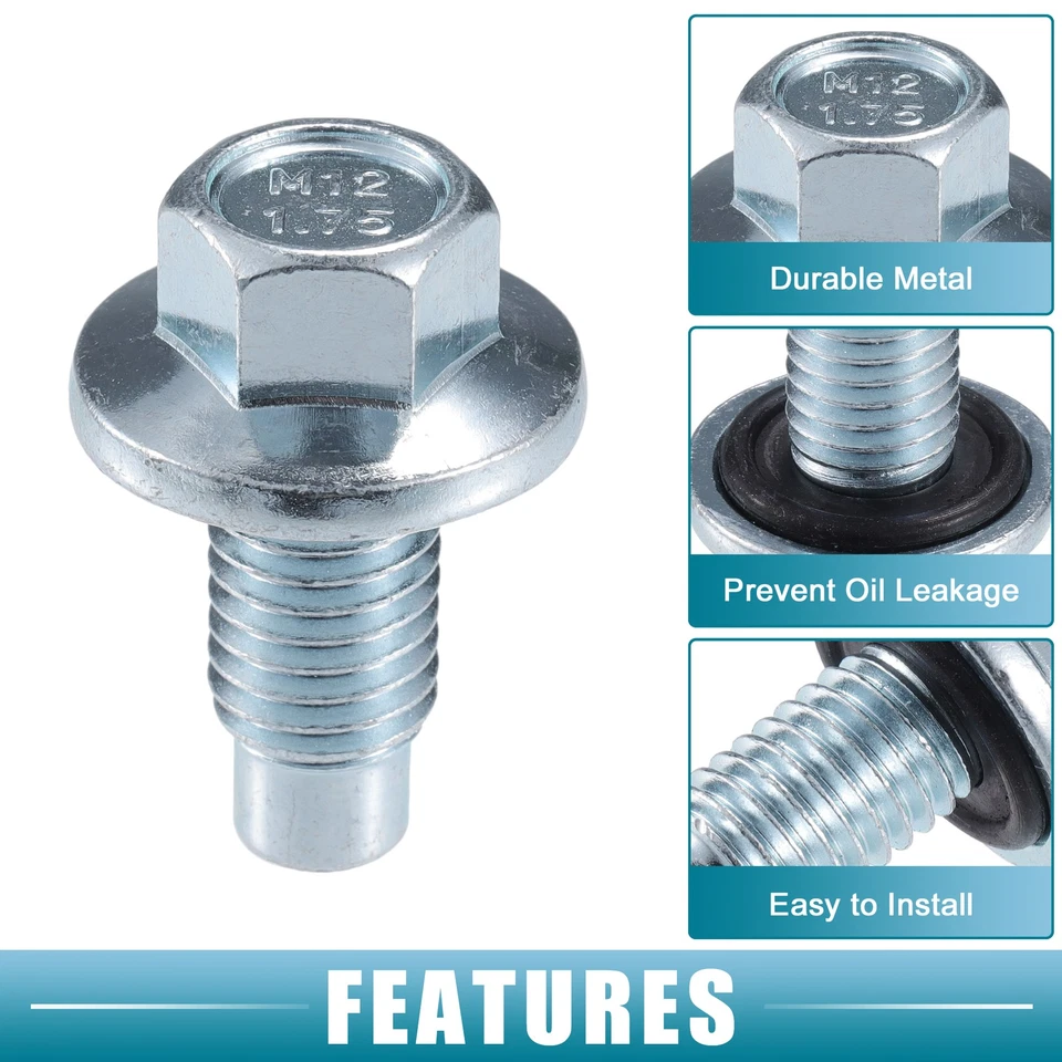 5 piezas tapón de drenaje de aceite para automóvil n.º 11519933/11562588 para Buick Enclave 2008-2017 Foto 3 de 4