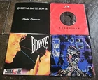 DAVID BOWIE 45 PIC SLEEVE LOT VG EX VINYL BLUE JEAN CHINA GIRL UNDER PRESSURE