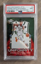 2023 Optic Uniformity Giannis Antetokounmpo Red Cracked Ice /175, Free Shipping