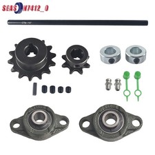 5/8" X 16" Complete Jackshaft Sprockets UCFL203 Pillow Block Bearings 420 Chain