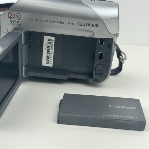 Canon ELURA 100 Digital Video Camcorder 20X Opt Zoom 800X Dig Zoom SEE PICTURES - Picture 9 of 16