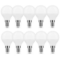 10X E14 Led Birne Leuchtmittel Lampe Kugel Form 6 Watt 500 Lumen 6500K Kaltweiß