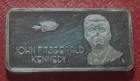 John F. Kennedy Art Bar-Our Greatest Americans 1 oz 999 Silver-Hamilton Mint