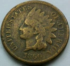 US 1866 Indian Head Cent  **