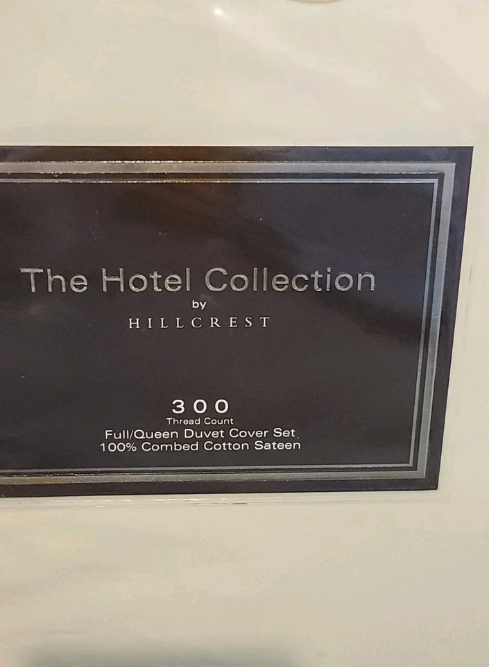 Набор наволочек The Hotel Collection от Hillcrest цвета слоновой кости с вышивкой пододеяльник F/Q - Изображение 4 из 4