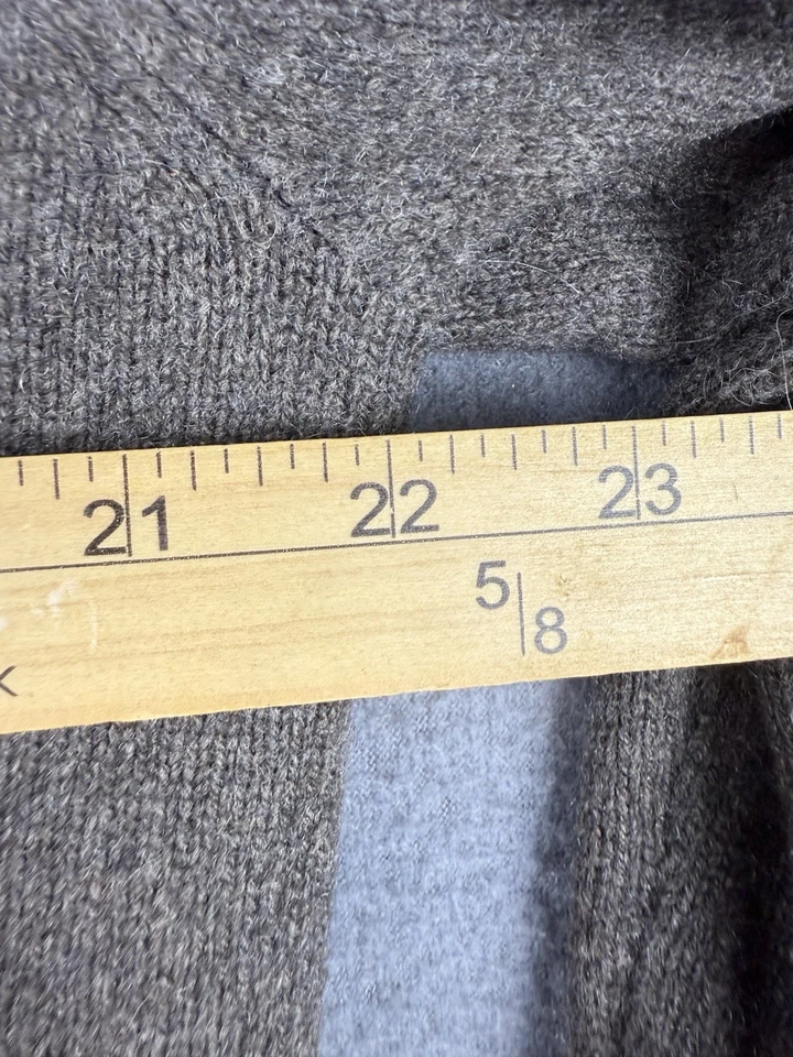 Lands End Lana de Cordero Mezcla de Cachemira Para Hombres 1/4 Cremallera Med 38/40 Suéter Jersey Verde Foto 4 de 4