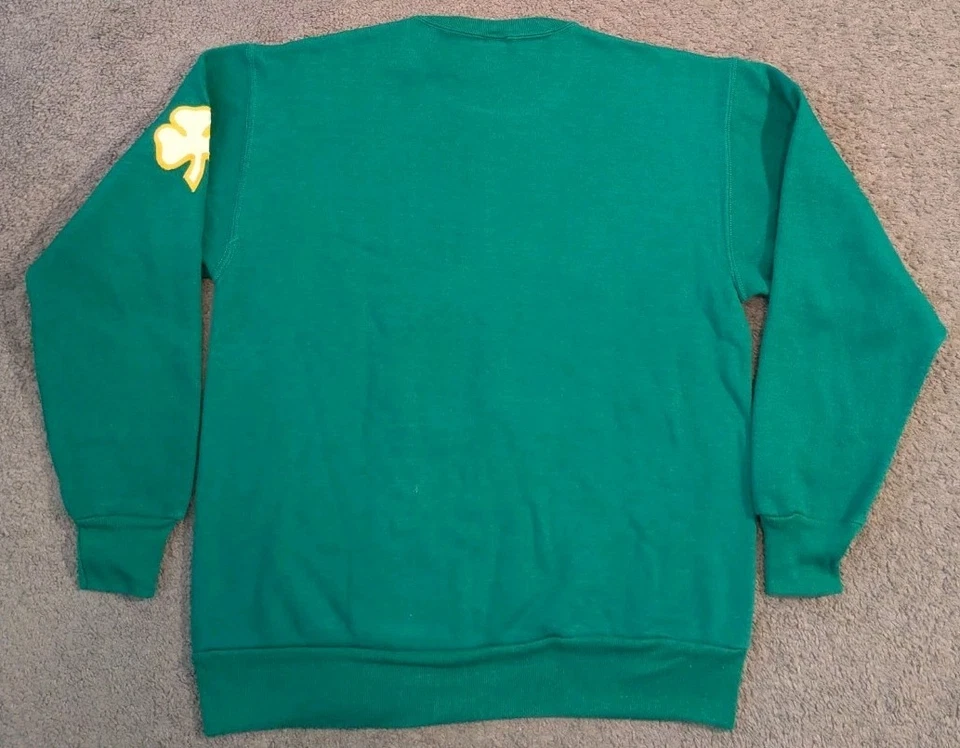 Sudadera Trébol Vintage Logo 7 Boston Celetics Larry Bird #33 Hecha en EE. UU. Para Hombre Foto 4 de 4