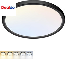 LED Flush Mount Ceiling Light,12Inch 24W,3000K/3500K/4000K/5000K/6500K 5 Color T