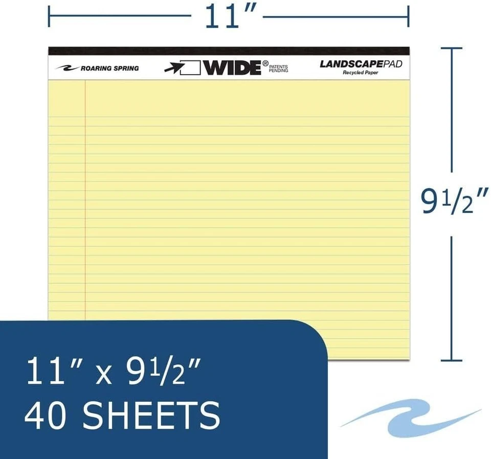 Canary Yellow Legal Pad, College-Ruled, 40 Sheets, 12-Pk - Image 4 of 4