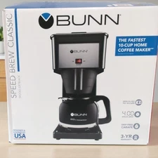 BUNN GRB Classic Speed Brew 10-Cup Coffee Maker, Black - NEW