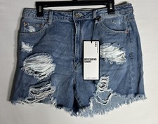 Almost Famous Juniors Destructed Ultra High Rise Shorts
