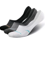 BRISIRA Bamboo Viscose No Show Socks Men Cushion Moisture Wicking Low Cut Size L