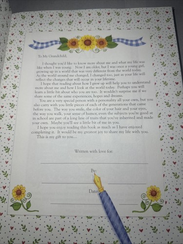 VTG All About My Grandma Then and Now Hardcover 1996. Plastic Cover. Unused. - Picture 3 of 5
