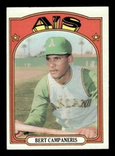 1972 Topps Baseball Bert Campaneris #75 - Oakland Athletics