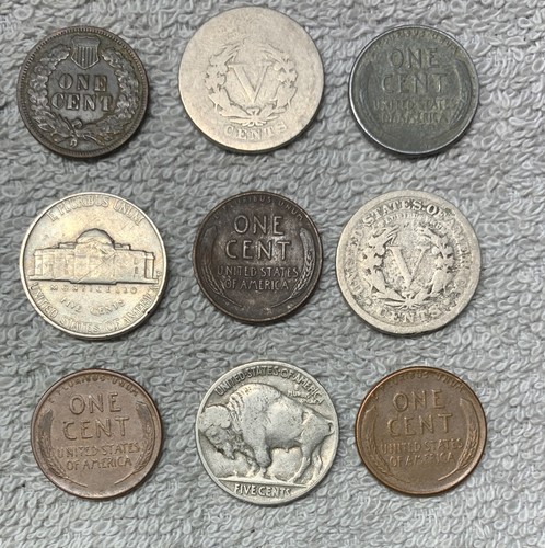 Old U.S. coins, Junk Drawer Lot of 36 U.S. Coins 2- 90% Silver Dimes & More. - Picture 10 of 10