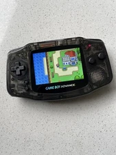 Nintendo Gameboy Advance GBA AGB BACKLIT Bright IPS Crystal Clear Triple Black