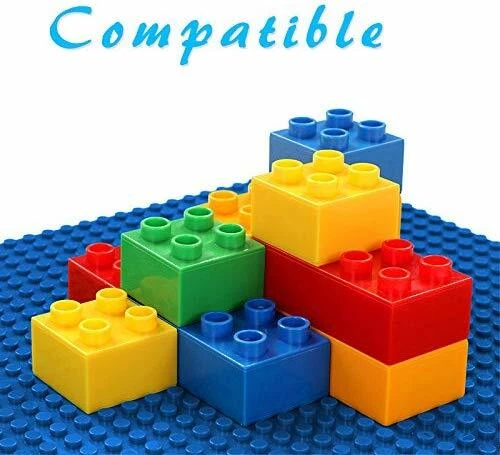 4 Pc Blue 10"x10" building Baseplate Classic Bricks Base Plates All Major Brands - Image 2 of 3