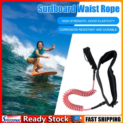 Spiralleine, verstellbare Surfbrettleine für Stand-Paddle-Boards (Pink) heiß