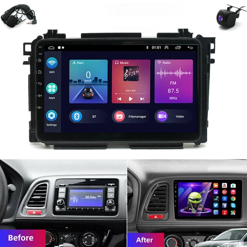 Carplay Car Radio Stereo GPS Navi For HONDA Vezel HR-V 2014-19 Android 13 2+32GB - Picture 5 of 19
