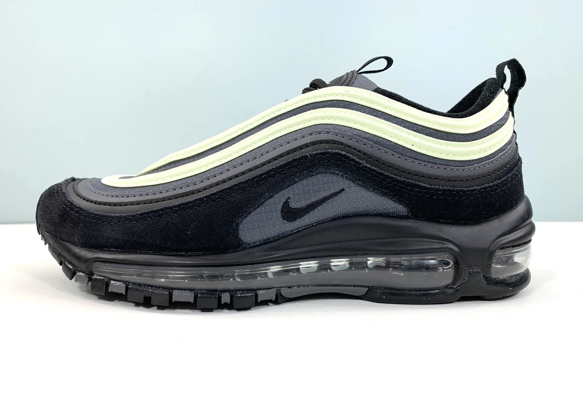 Nike Air Max 97 Running Shoes Volt Black 921522 016 Size 4.5Y