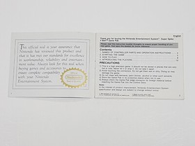 Super Spike V 'Ball Authentic Original NES Nintendo Manual Only