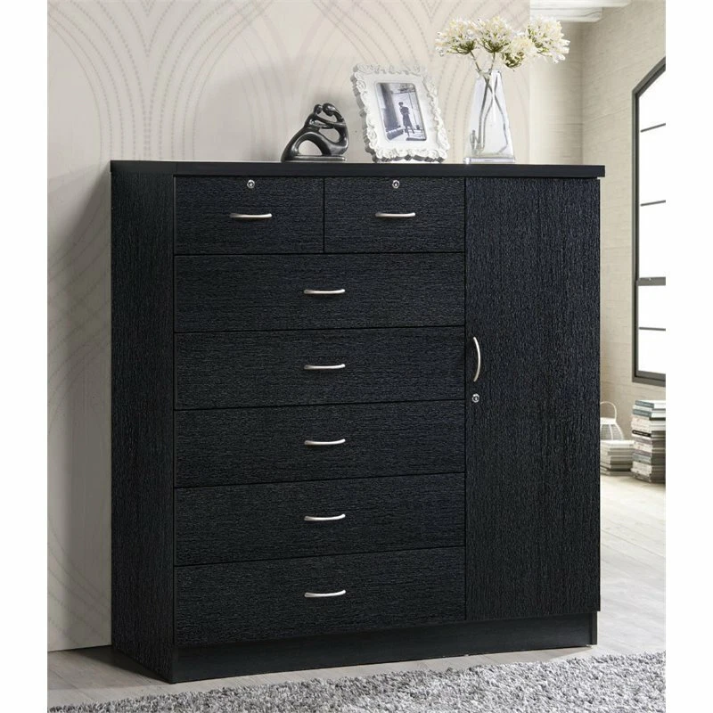 Tall black on sale drawer unit