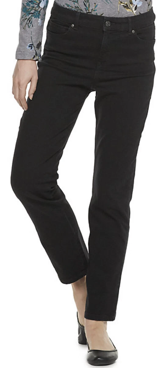 Gloria Vanderbilt Amanda Stretch Jeans - Classic Fit, Tapered Leg, Short Inseam, Blackberry Cordial Purple, Size 6 - View #8