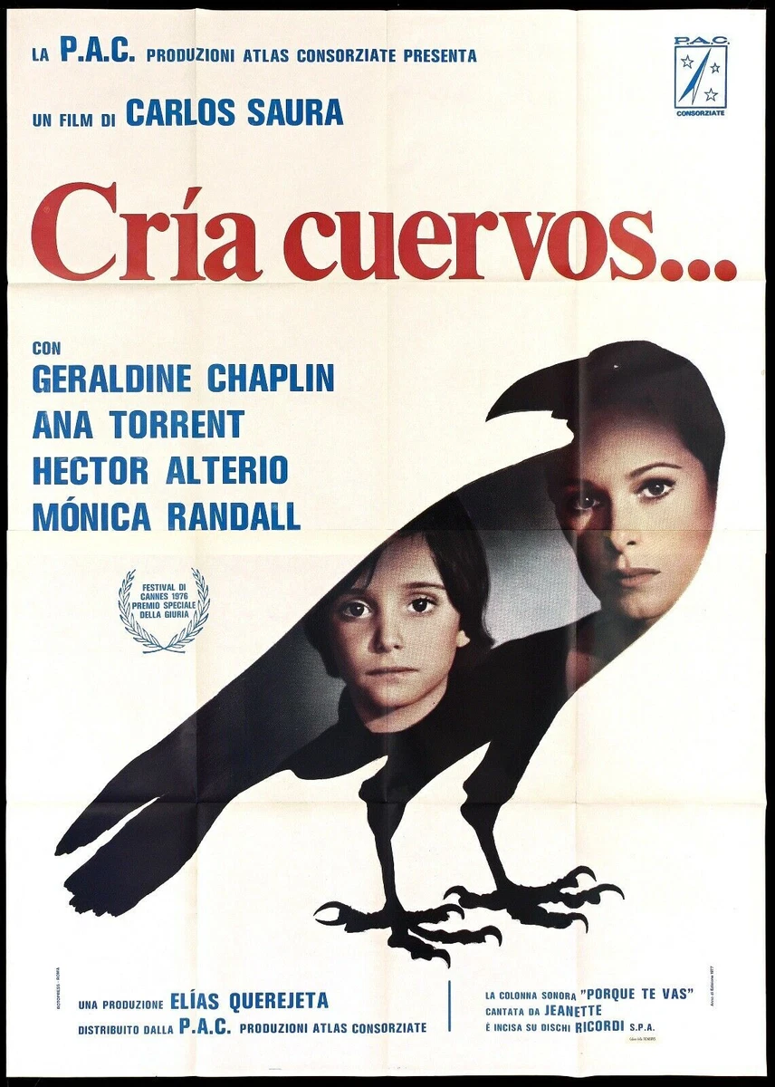 CRIA CUERVOS POSTER FILM GERALDINE CHAPLIN CARLOS SAURA 1975 MOVIE.