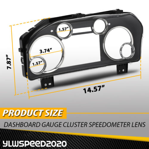 FIT FOR 13-18 DODGE RAM 1500 2500 DASHBOARD GAUGE CLUSTER SPEEDOMETER LENS - Picture 3 of 12