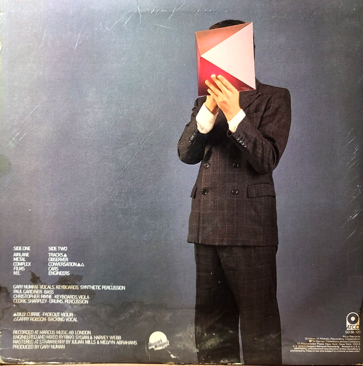 Gary Numan “The Pleasure Principle” 1979 LP Atco SD38-120 (VINYL