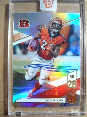 2020 Joe Mixon Panini Honors Recollection Elite Autograph 1/5 MINT     SEALED