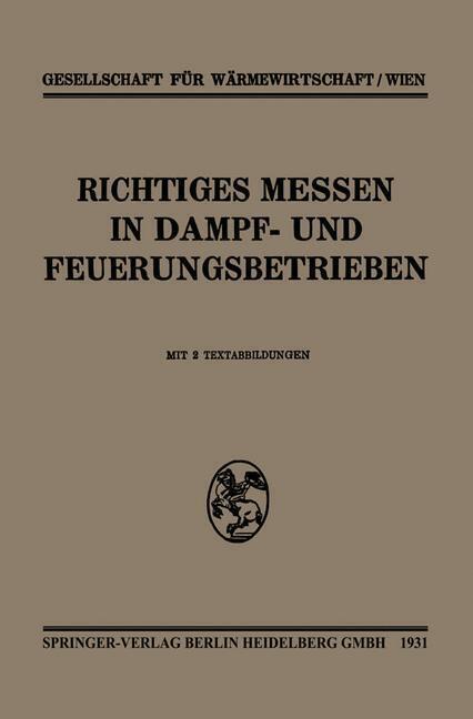 Thumbnail - Richtiges Messen In Dampf- Und Feuerungsbetrieben | Buch |