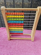 Wooden Bead Abacus 10-Row Kids Counting Frame By Toys R Us