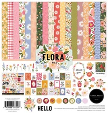 FLORA NO. 6 Scrapbook Collection Kit Paper Stickers CARTA BELLA Shabby Floral