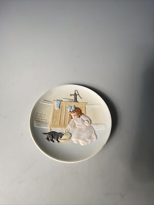 Vintage Bessie Pease Gutmann 1985 Once Upon A Child Plate  The Foster Mother 