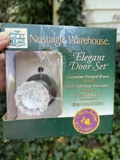 Nostalgic Warehouse Rope Rosette , crystal knob, antique pewter, double dummy
