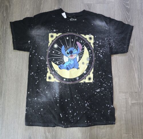 Disney Lilo & Stitch - Stitch Cresent Moon Tie Dye Large T-Shirt New. A1