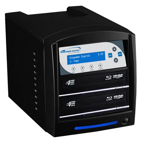 1-2 Blu-ray DVD CD Duplicator 500GB HDD Add BD Copy Protection SharkBluCP-S2T-BK