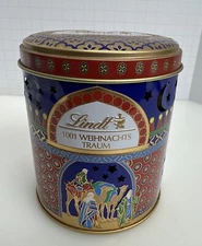Lindt & Sprungli Chocolate Tin Christmas Wise Men Empty Decor Tea Light