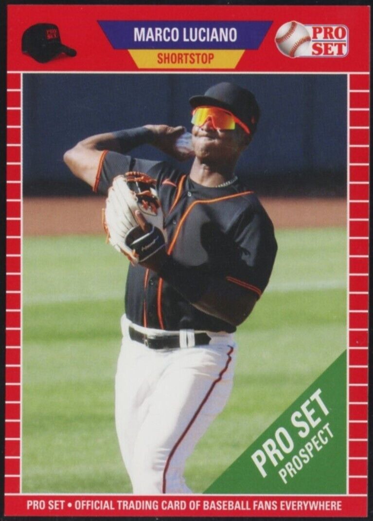 2021 Leaf Pro Set Marco Luciano Rookie Red San Francisco Giants RC #PS09
