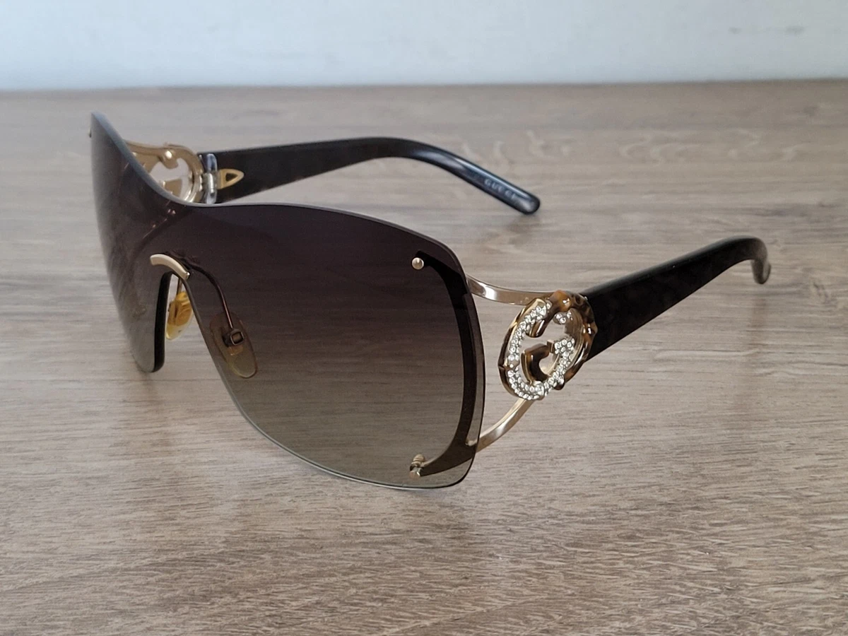 Gucci rimless hotsell shield sunglasses