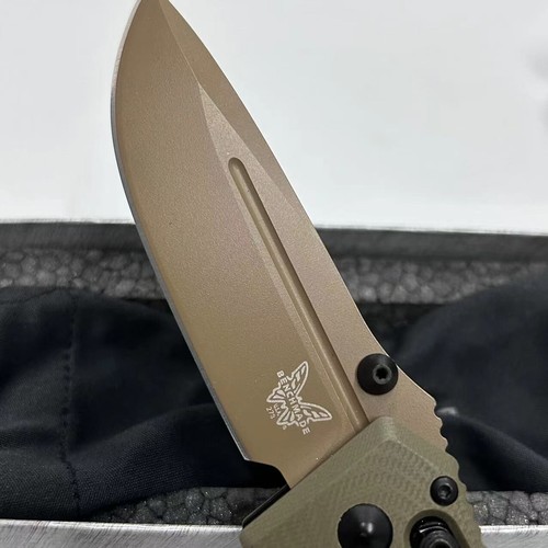 New Benchmade Mini Adamas 273FE-2 G10 Handle CPM-Cru-wear Blade Folding Knife - Picture 12 of 12