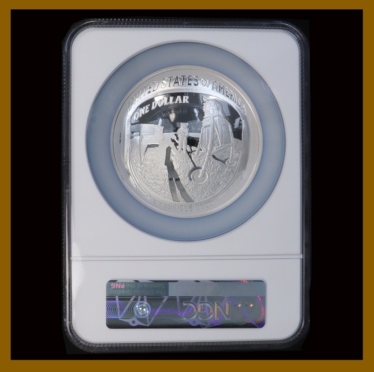 ★激レア★2019年アポロ11★50周年記念★MS70★銀貨★50c★PCGS 2019 D 50C Apollo 11 50th Anniversary Half Dollar NGC MS70