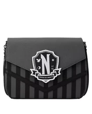 Loungefly Wednesday THE ADDAMS FAMILY Exclusive Nevermore Crossbody Bag New